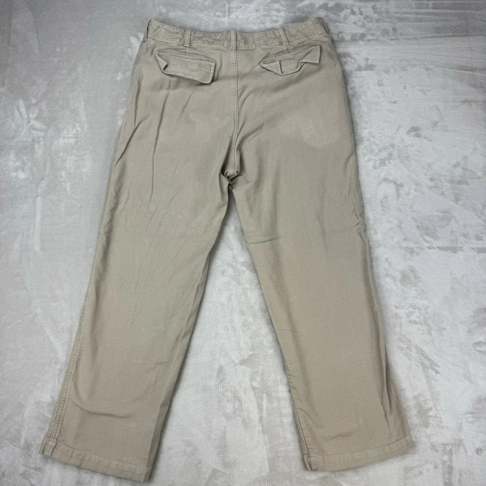 Vintage Y2K Gap Loose Fit Khaki Pants 35x30 Beige Chino Straight Casual Baggy‎